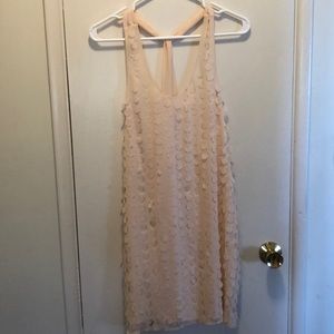 Nude mini dress